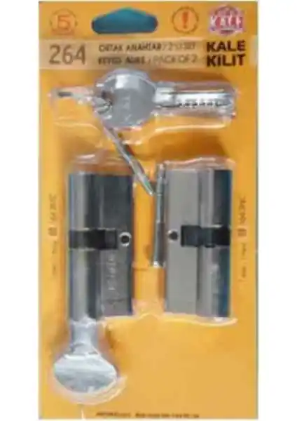 Kale 264 Sistem İkili Nikel Barel Güvenlik Kilidi Güçlü ve Estetik Tasarımıyla