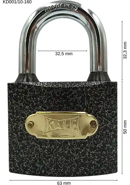 Kale Döküm Asma Kilit 60mm Güvenlik ve Dayanıklılık İçin Uygun Bir Seçenektir