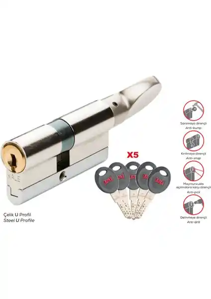 Kale Kilit 164 Cec M Mandallı Topuzlu Kilit: Güvenlik ve Dayanıklılık için Profesyonel Çözüm