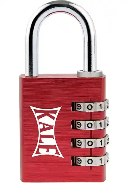 Kale Şifreli Asma Kilit Kırmızı 20-800 Güvenlik ve Estetiğin Buluşması