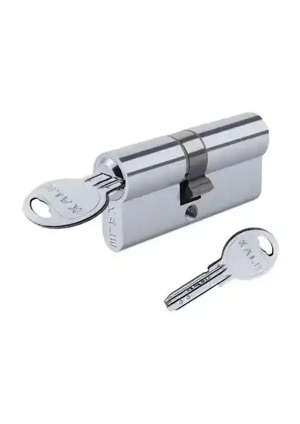 Kale Sistem Silindir Bilyalı 68mm Nikel Güvenlik Kilidi 5 Anahtar ile Yüksek Güvenlik Standardı