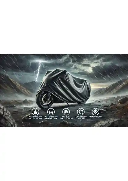 Kemo Sabe Siyah Motorsiklet Branda: Dört Mevsim Güvenli Koruma ve Dayanıklılık