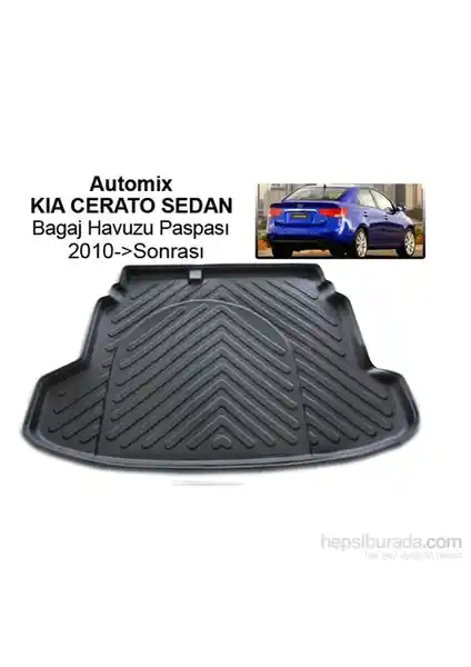 Kia Cerato Sedan 2010 Sonrası İçin Automix Bagaj Havuzu Dayanıklı ve Fonksiyonel Koruma