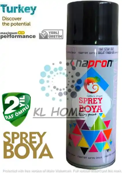 KL Mat Siyah Sprey Boya 400 ml: Hızlı ve Dayanıklı Uygulama için Profesyonel Çözüm