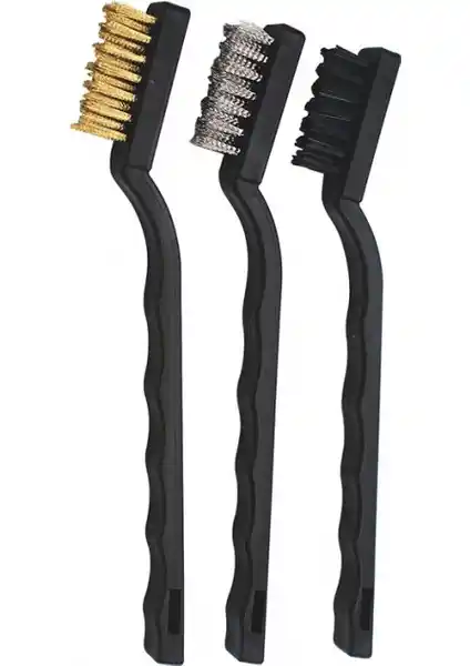 Knitex KTX-2487 Tel Fırça Seti 3'lü dayanıklı ve çok fonksiyonlu temizlik çözümü