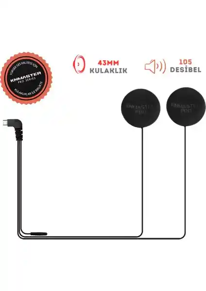 Knmaster KN6100 Kask Kulaklık Seti Profesyonel Sürüş Deneyimi İçin Uyumlu ve Yüksek Kaliteli Ses Çözüm