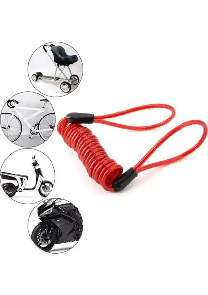 Knmaster Motosiklet Disk Kilidi Hatırlatıcı Kablo Güvenlik ve Dayanıklılık Sağlar