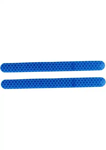 Knmaster Oval Reflektörlü Yansıtıcı Sticker Etiket Mavi Güvenliği Artıran Çok Yönlü Kullanım İmkanıyla Dış Mekan ve Trafik Güvenliği