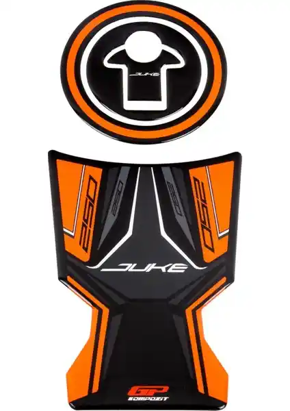 KTM Duke 250 için Uyumlu GP Kompozit Tank Pad Koruma ve Estetik Artırıcı Aksesuar