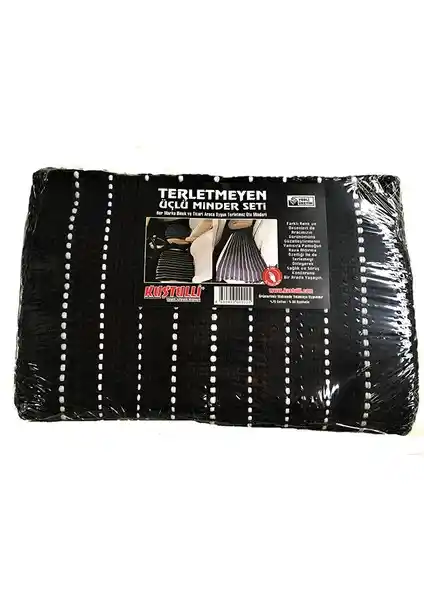 Kuştulli Terletmez 3'lü Minder Seti: Araba İçin Konfor ve Estetik Çözüm