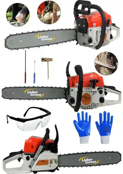 Lieber German MSC-230 Benzinli Profesyonel Testere ile Güç ve Verimlilik