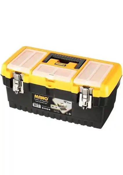Mano MT-16 Metal Kilitli Takım Çantası 16 İnç Dayanıklı ve Güvenli Saklama Çözümü