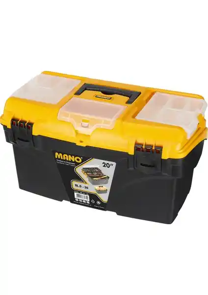 Mano Organizerli Takım Çantası 20 İnç Güçlü ve Çok Bölmeli Tasarımıyla Kullanıcı Dostu