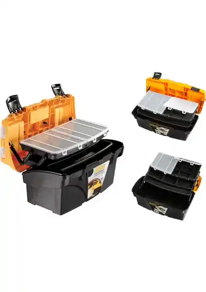 Mano Raflı Bölme Çekmeceli Alet Takım Çantası 17 İnçlik Dayanıklı ve Çok Fonksiyonlu Saklama Çözümü