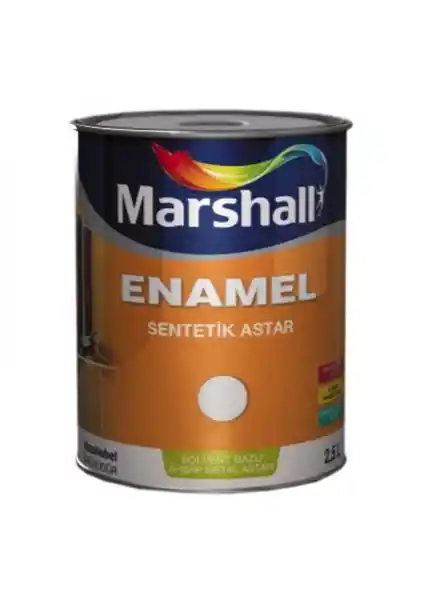 Marshall Enamel Sentetik Astar 0.75 Lt Beyaz Yüzey Koruma ve Dayanıklılık Sağlar