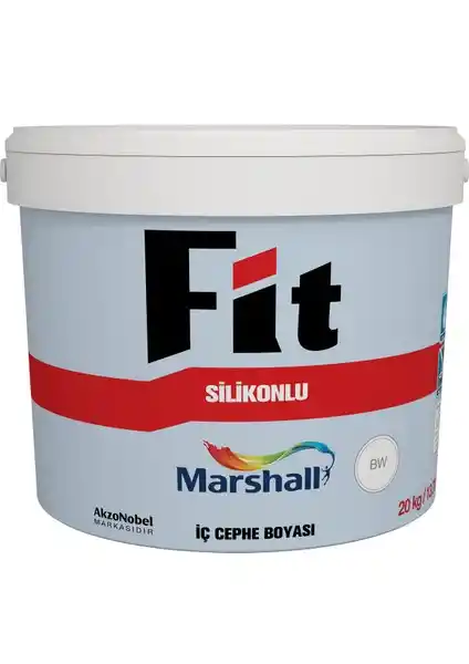 Marshall Fit Silikonlu İç Cephe Duvar Boyası 20 KG: Yüksek Kapama Gücü ve Uzun Ömürlü Performans