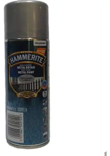 Marshall Hammerıte Çekiçlenmiş Sprey Boya Gümüş Gri Metal Yüzeyler İçin Dayanıklı Dekoratif Çözüm