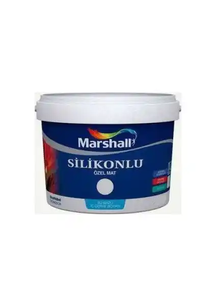 Marshall Silikonlu Özel Mat Boya Beyaz 1 Litre: Dayanıklı ve Estetik Yüzeyler İçin Uygun Çözüm