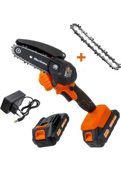 Max Extra MX8008 Akülü Mini Testere ile Bahçe Bakımı Artık Daha Kolay ve Etkili