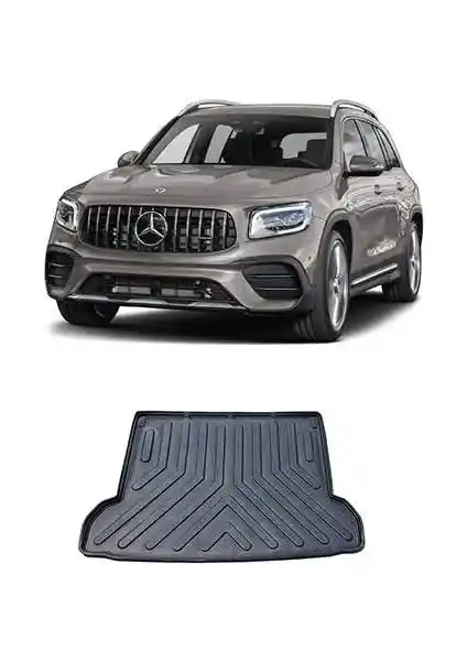 Mercedes GLB 2019 İçin 3D Siyah Bagaj Havuzu Koruma ve Estetik Sağlar