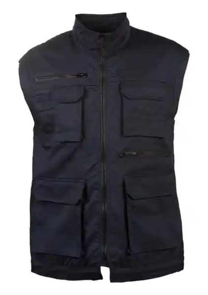 Mervem Yelek Avcı Yazlık Pamuklu Çok Cepli Lacivert İş ve Kurumsal Giyim İçin Uygun