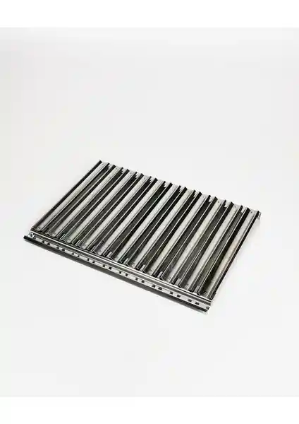 Mizan 27x40cm Oluklu Krom Köfte Izgara Katlanır Mangal Izgarası - Dayanıklı ve Kullanışlı