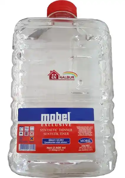 Mobel Sentetik Tiner 2500 Ml - Çok Yönlü ve Yüksek Performanslı Boya ÇözümÜrün Özellikleri