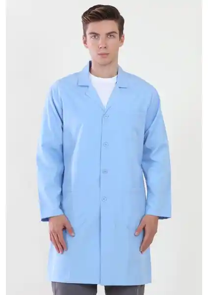 Moda Canel İş Önlüğü Açık Mavi: Şıklık ve Konforu Bir Arada Sunan Profesyonel Kıyafet