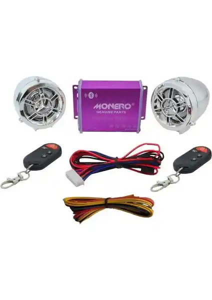 Monero Motosiklet MP3 Player ve Alarm Sistemi: Dayanıklı ve Çok Fonksiyonlu Güvenlik Çözümü