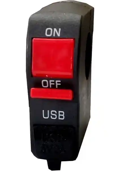 Monero Motosiklet Sis Far Düğmesi USB Çıkışlı Güç ve Kontrol Sağlayan Modern Aksesuar