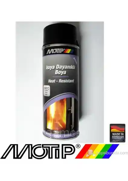 Motip 690°C'ye Kadar Dayanıklı Siyah Boya: Yüksek Isıya Uygun Profesyonel Boya Seçeneği