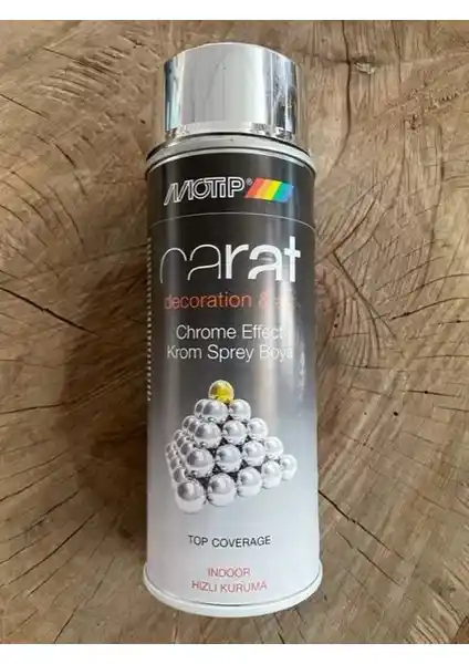 Motip Carat 400 ml Krom Efekt Sprey Boya ile Estetik ve Parlak Yüzeyler Yaratın