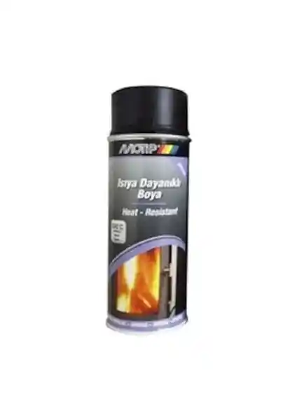 Motip Isıya Dayanıklı Siyah Mat Sprey Boya 400 ml yüksek sıcaklık ve dayanıklılık sağlar