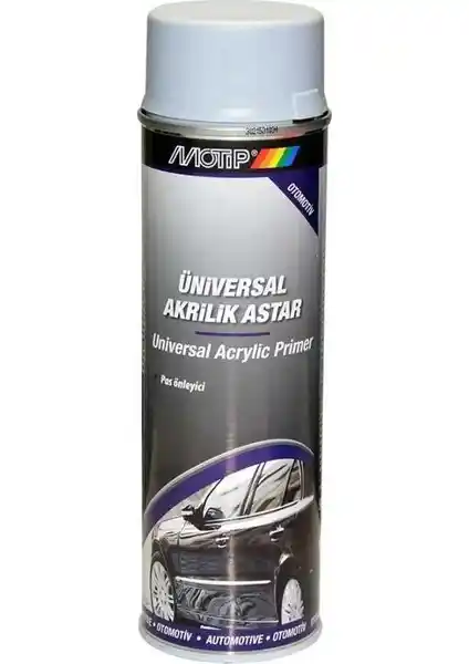 Motip Universal Akrilik Astar 500 ml: Metal ve yüzey hazırlığında yüksek performanslı astar