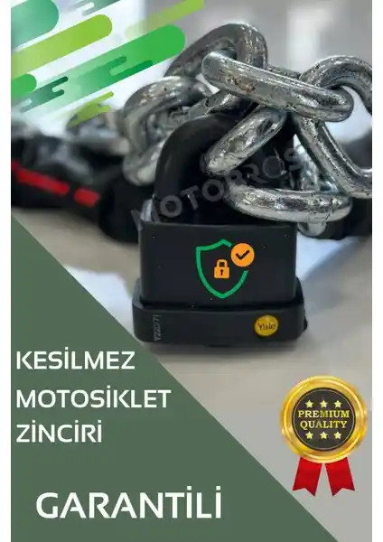 Motobros G-80 Güçlendirilmiş Çelik Zincir ve PVC Kilit ile Güvenli Sürüş Çözümü
