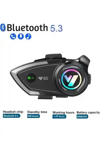 Motonet Y80 Motorsiklet Kask Kulaklık Intercom: Güçlü ve Kullanışlı İletişim Cihazı