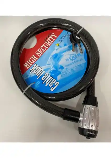 Motosiklet Güvenliği İçin Dayanıklı Çelik Halat Kilit 1500X25 Güçlü ve Kullanışlı