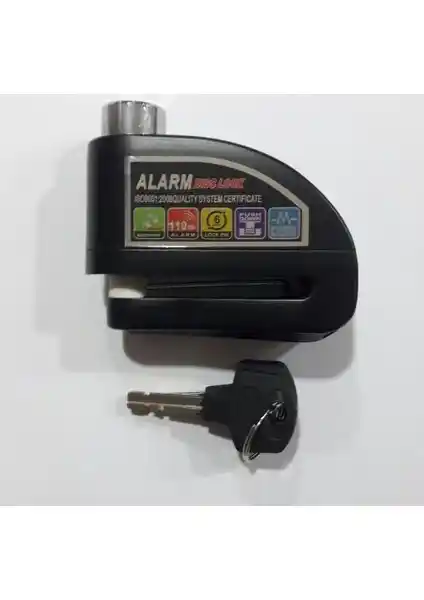 Motospartan Disk Kilidi Alarmlı Siyah LK603 RMG: Motosiklet Güvenliği İçin Güçlü ve Dayanıklı Çözüm