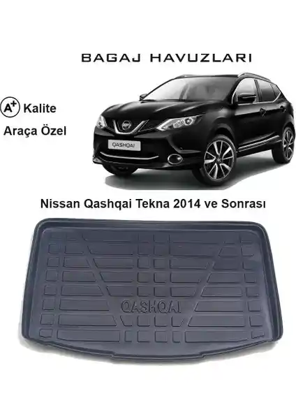 Nissan Qashqai Tekna 2014 ve Sonrası İçin 3D Bagaj Havuzu Detaylı İnceleme ve Kullanım Rehberi