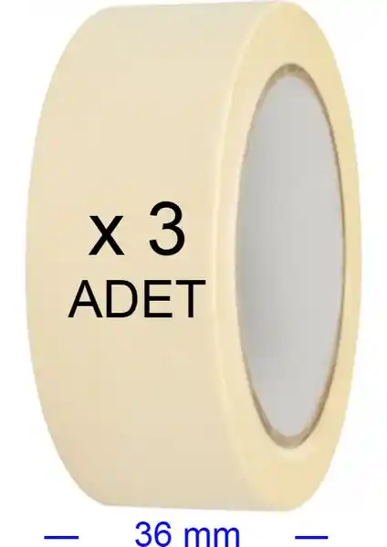 Nistabolje 3 Adet Kağıt Bant: Yüksek Kaliteli Boya ve Uygulama Çözümü