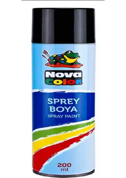 Nova Color Sprey Boya Siyah 200ml: Dayanıklı ve Kolay Uygulanabilir Yüksek Kalite Boya