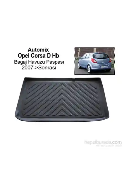 Opel Corsa D 2007 Sonrası İçin Automix Bagaj Havuzu Yüksek Kalite ve Uyum Sağlayan Tasarım
