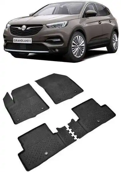 Opel Grandland X 2017-2022 İçin Havuzlu Paspaslar Kalite ve Uzun Ömür Sağlar