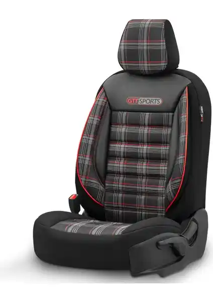 Otom Gti Spor Tasarımlı Hava Yastıklı Koltuk Kılıfı: Dayanıklı ve Şık Otomobil Aksesuarı