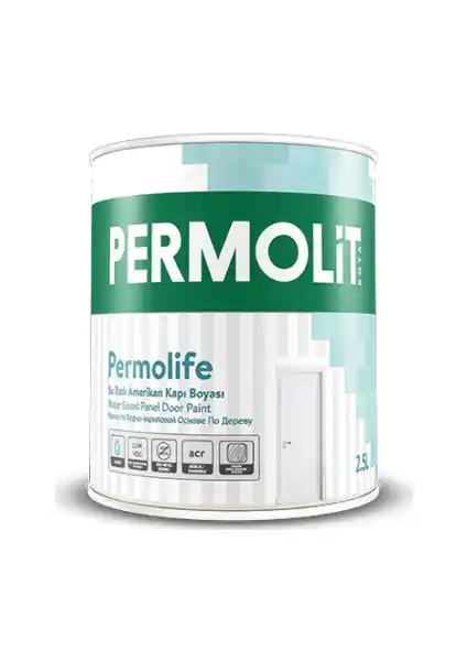 Permolit Permolife Su Bazlı Amerikan Kapı Boyası Beyaz 75ml yüksek kalite ve dayanıklılık sunar