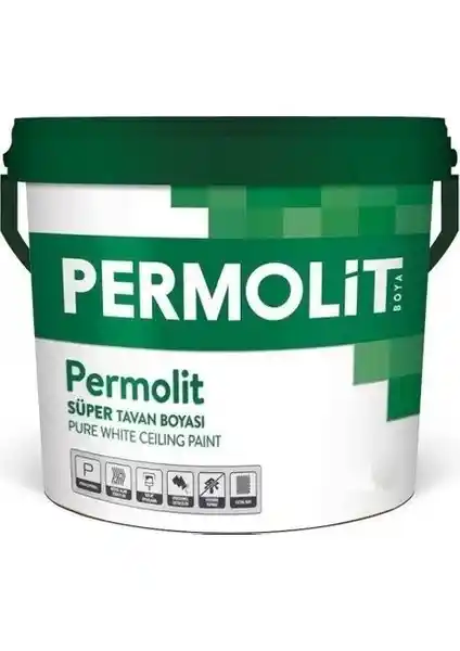 Permolit Süper Tavan Boyası 10 kg ile estetik ve dayanıklı iç mekan çözümleri