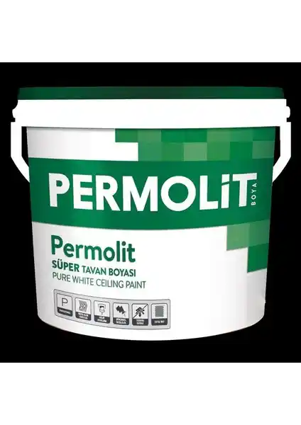 Permolit Süper Tavan Boyası 10 kg ile Estetik ve Dayanıklı İç ve Dış Mekan Kaplaması