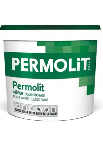 Permolit Tavan Boyası 17,5 KG: Yüksek Performanslı ve Estetik İç Mekân Boyası