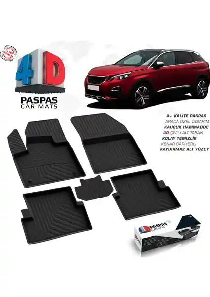 Peugeot 3008 için yüksek kaliteli havuzlu paspaslar dayanıklılık ve koruma sağlar