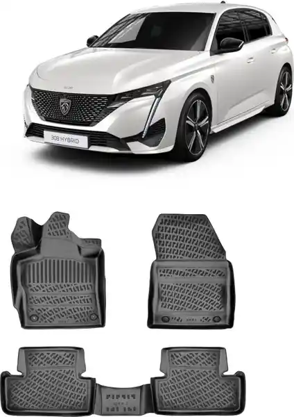 Peugeot 308 2022 ve Sonrası İçin Rizline 3D Havuzlu Siyah Paspas Ürünü Özellikleri